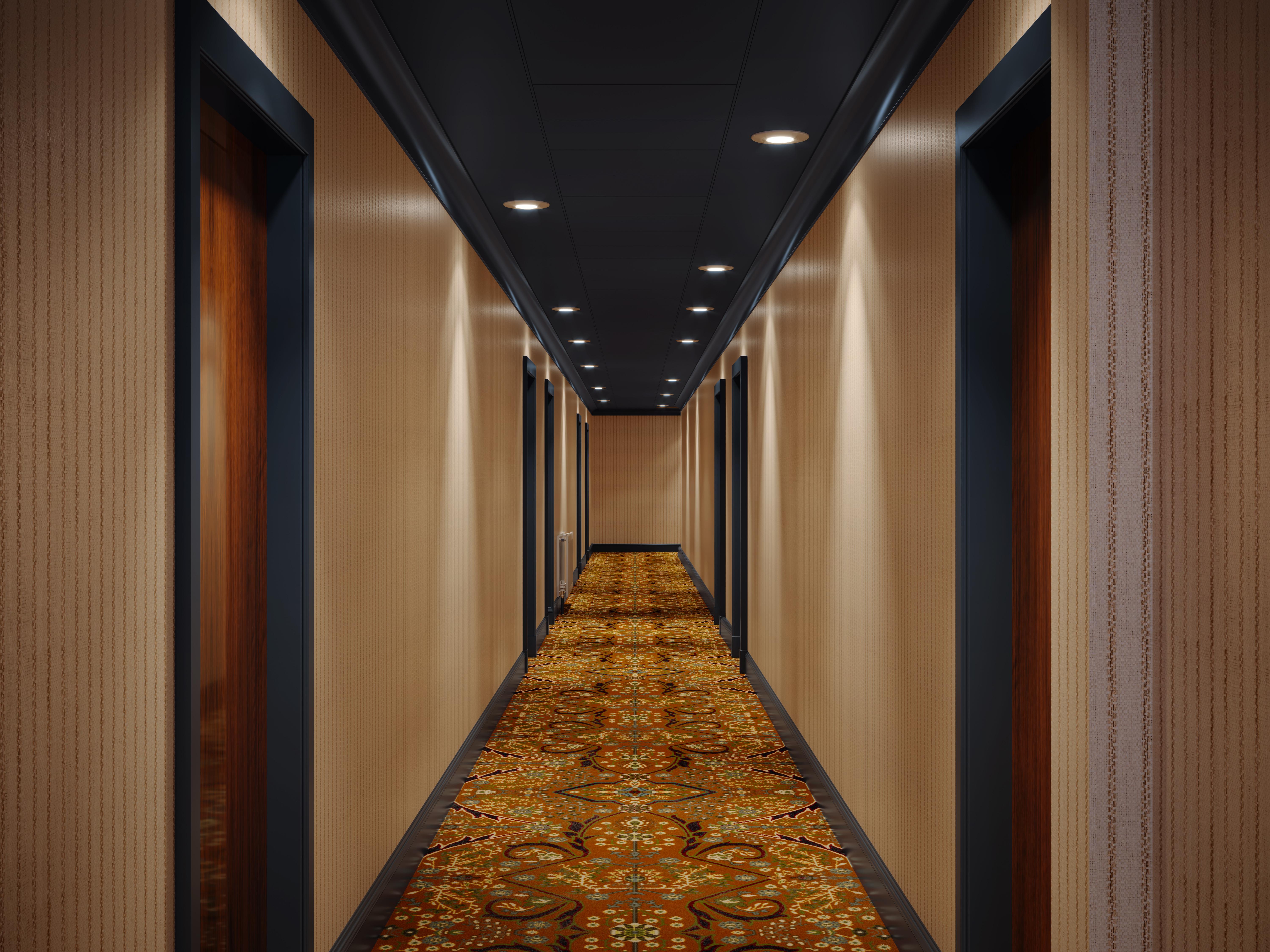 Готель Marine Трун Екстер'єр фото A 3D rendering of a hotel corridor